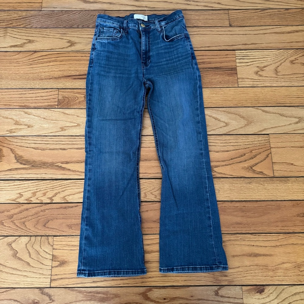 Current/Elliott Sz28 indigo blue flare bottom jeans